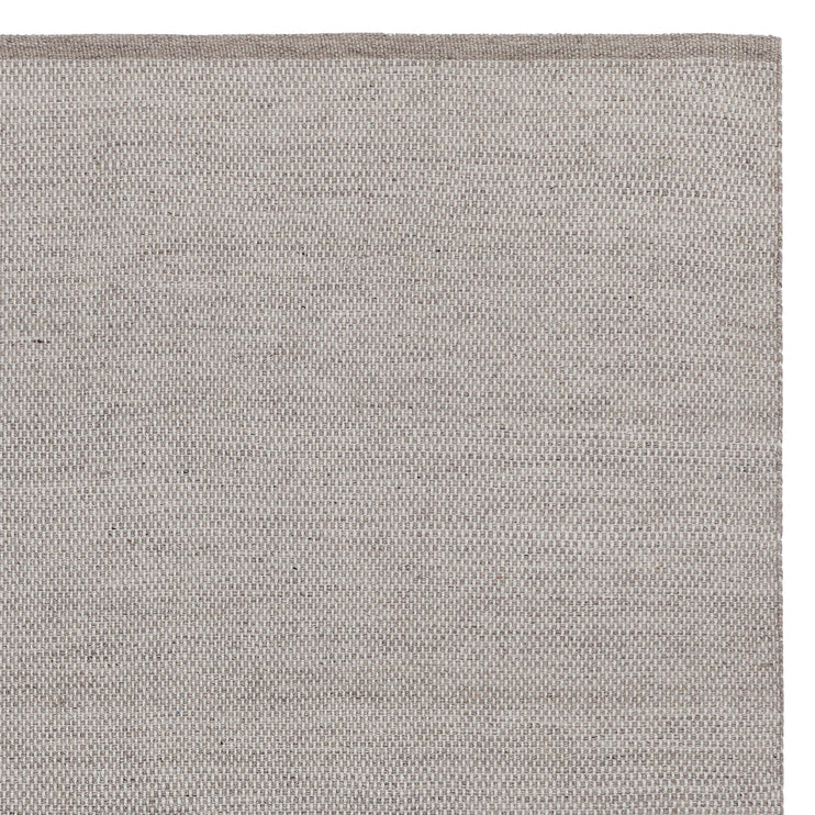 Rug Mandal Light grey melange & White, 100% Recycled PET
