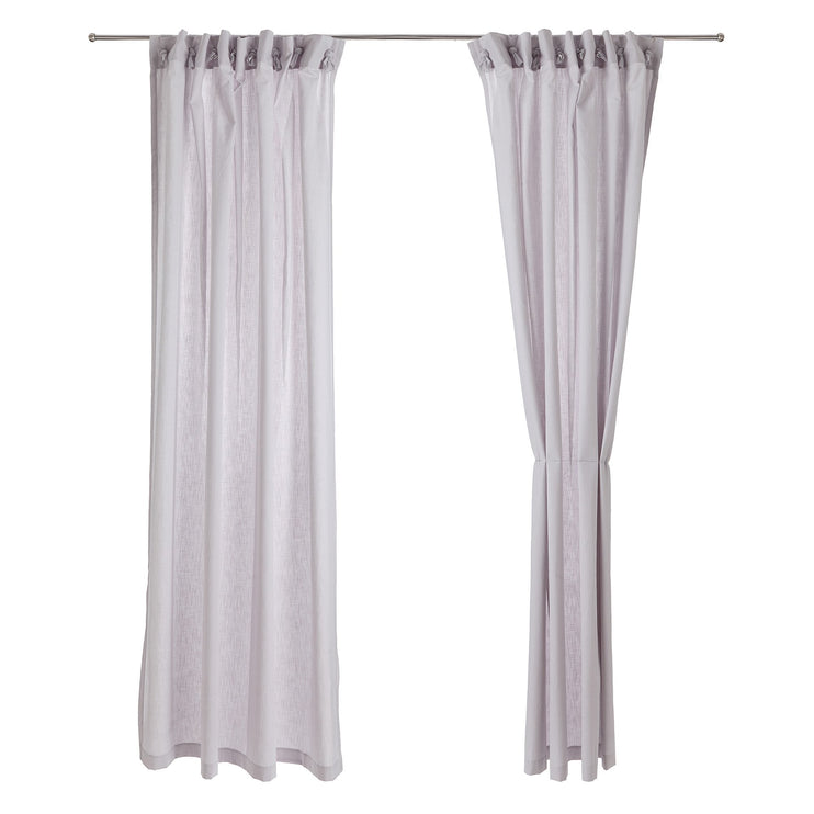 Vorhang Maninho, Silbergrau, 100% Baumwolle | Hochwertige Wohnaccessoires