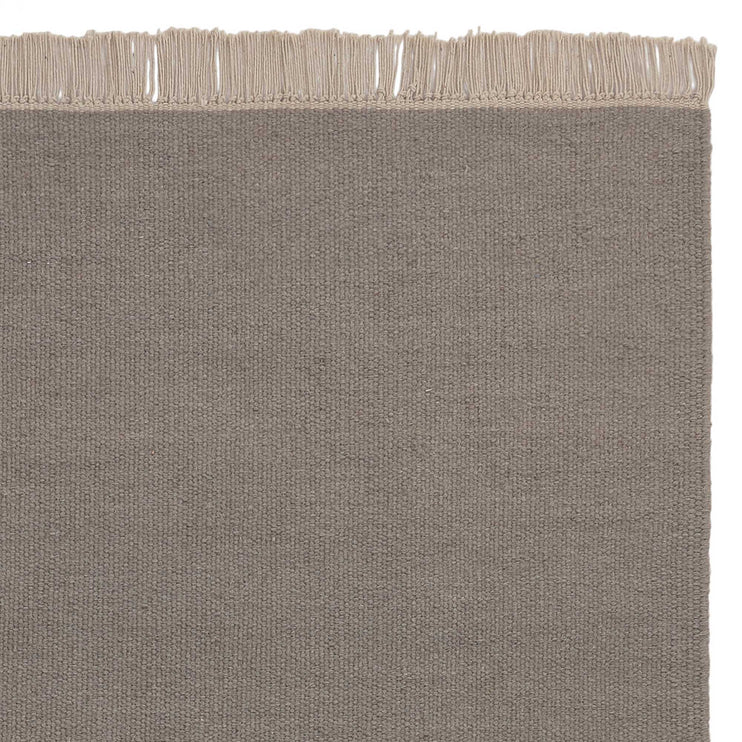 Manu rug, light grey, 50% new wool & 50% cotton