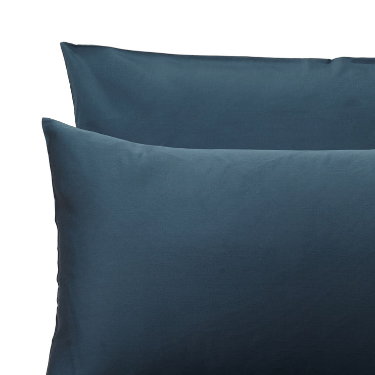 Millau Pillowcase teal, 100% cotton | URBANARA sateen bedding