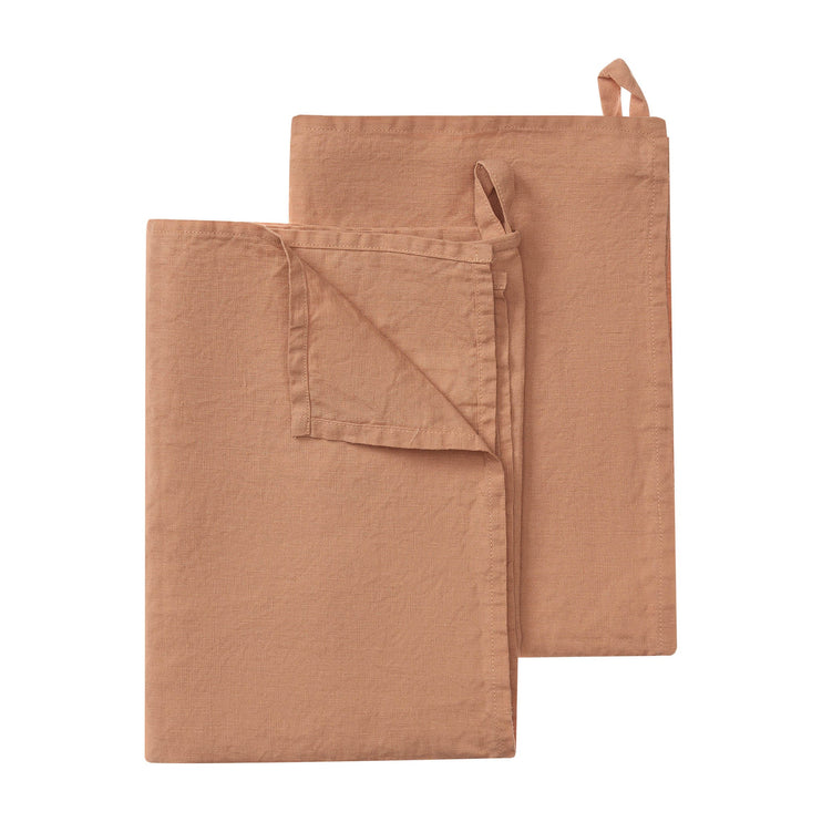 Tea Towel Miral Pale terracotta, 100% Linen