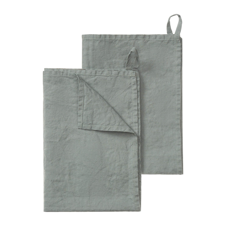 Tea Towel Miral Sage green, 100% Linen