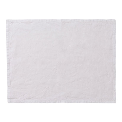 Miral Place Mat Set white, 100% linen
