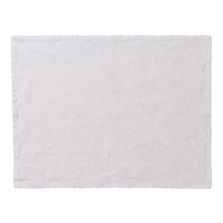 Miral Place Mat Set white, 100% linen