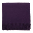 Miramar blanket, purple, 100% lambswool