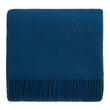 Miramar Wool Blanket teal, 100% lambswool