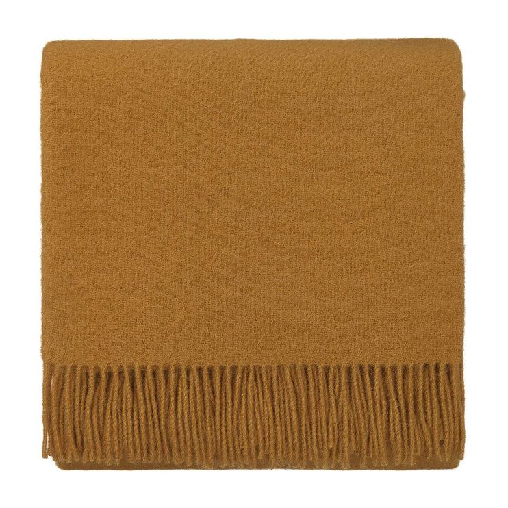 Miramar Blanket mustard, 100% lambswool