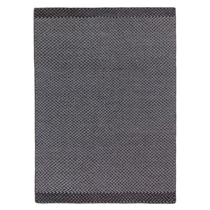 Modiya rug, grey & light grey, 100% wool | URBANARA wool rugs