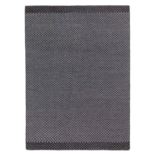 Modiya rug, grey & light grey, 100% wool | URBANARA wool rugs