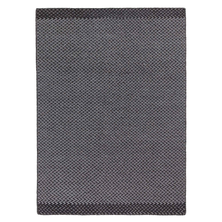 Modiya rug, grey & light grey, 100% wool | URBANARA wool rugs