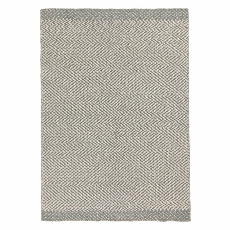 Modiya rug, light grey green & ivory, 100% wool | URBANARA wool rugs