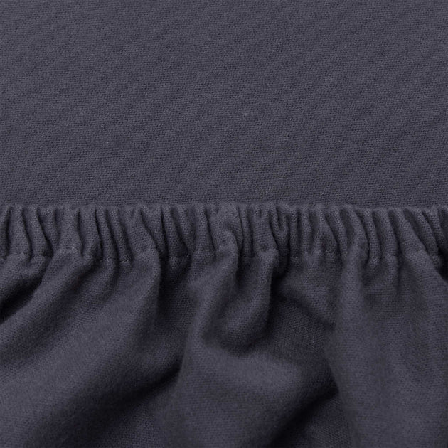 Montrose Flannel Fitted Sheet in grey | Home & Living inspiration | URBANARA
