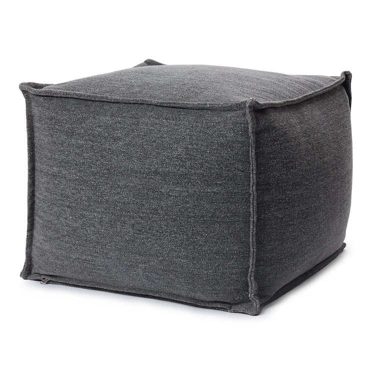 Mysuru Pouffe charcoal, 100% cotton
