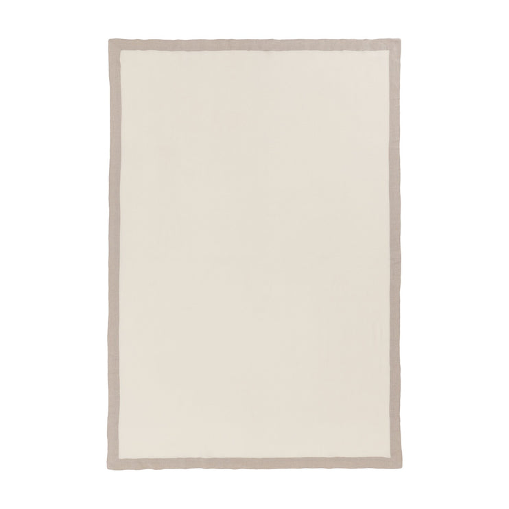 Naggu Blanket off-white & natural, 100% cashmere wool | URBANARA cashmere blankets