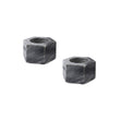 Nanda candle holder, black, 100% marble | URBANARA candles & scents
