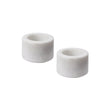 Nanda candle holder, white, 100% marble | URBANARA candles & scents