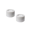 Nanda candle holder, white, 100% marble