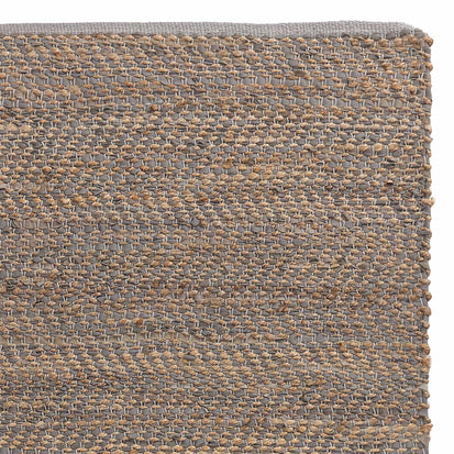 Nattika runner, grey & natural, 45% leather & 45% jute & 10% cotton