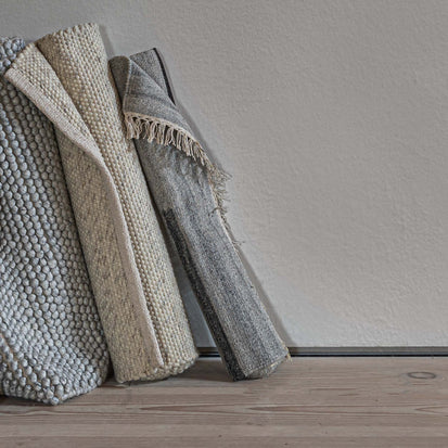 Dindori Rug in grey melange & charcoal | Home & Living inspiration | URBANARA