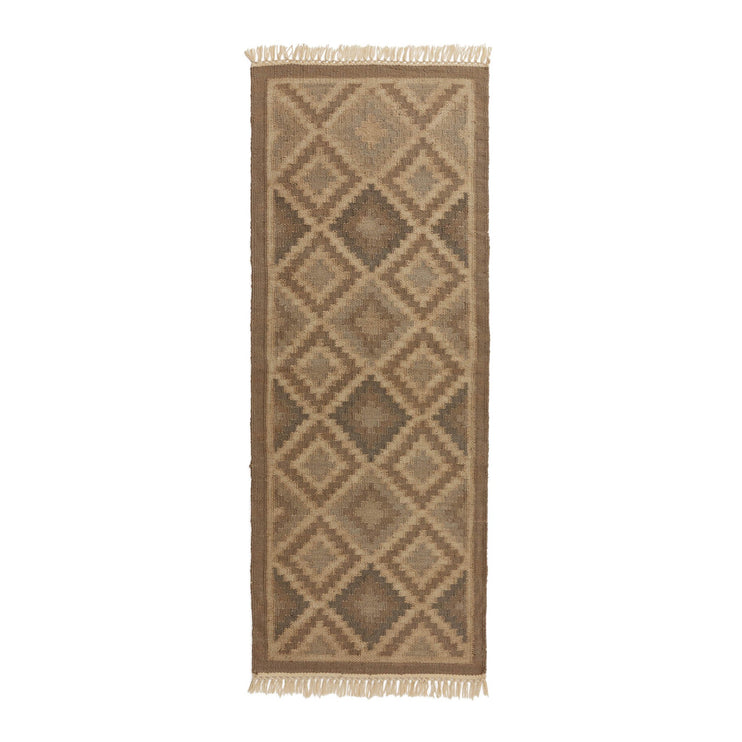 Nohar Jute Runner in natural & grey melange | Home & Living inspiration | URBANARA