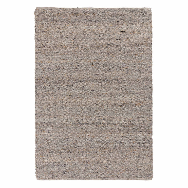 Nunja Rug in stone grey melange & charcoal & ochre | Home & Living inspiration | URBANARA