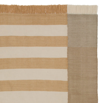 Rug Odala Straw & Natural white, 100% Recycled PET