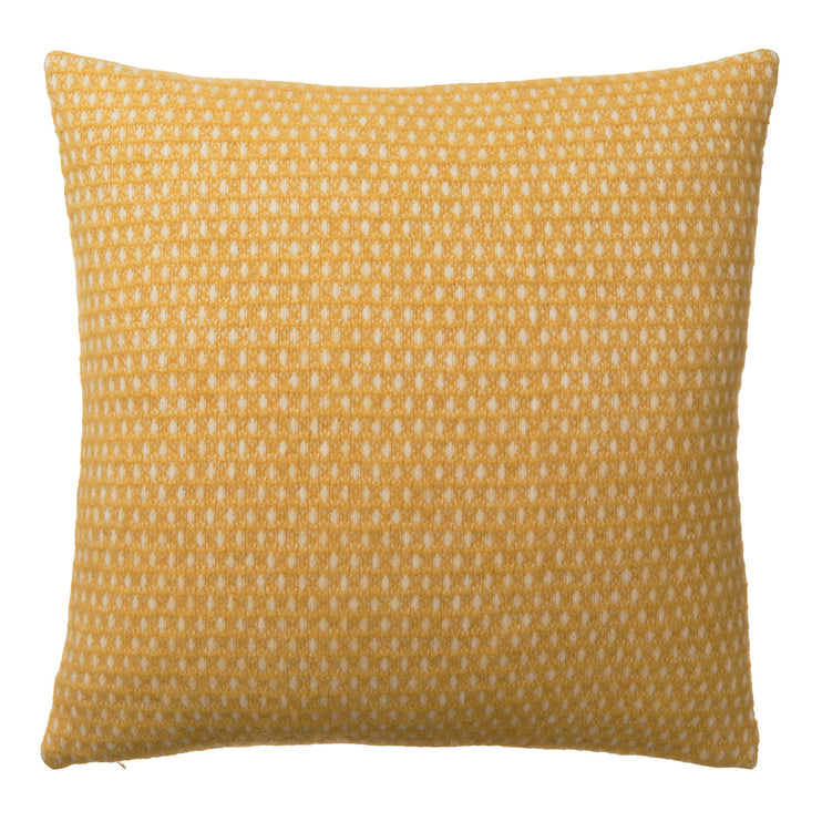 Cushion Cover Osele Mustard & Off-white, 100% Lambswool