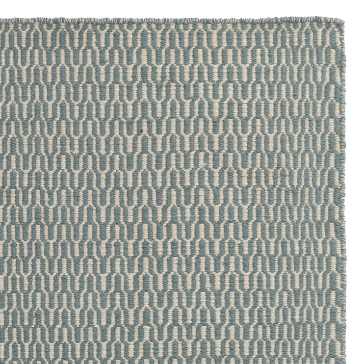 Overod Rug turquoise & off-white, 100% new wool