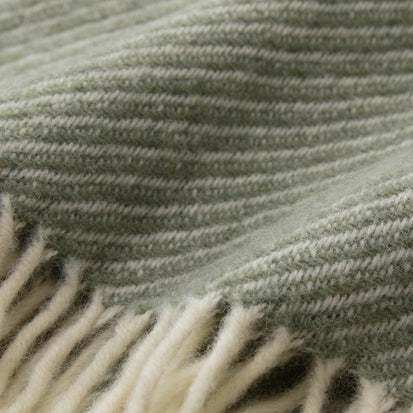 Olive green & Natural white Blanket Palini | Home & Living inspiration | URBANARA