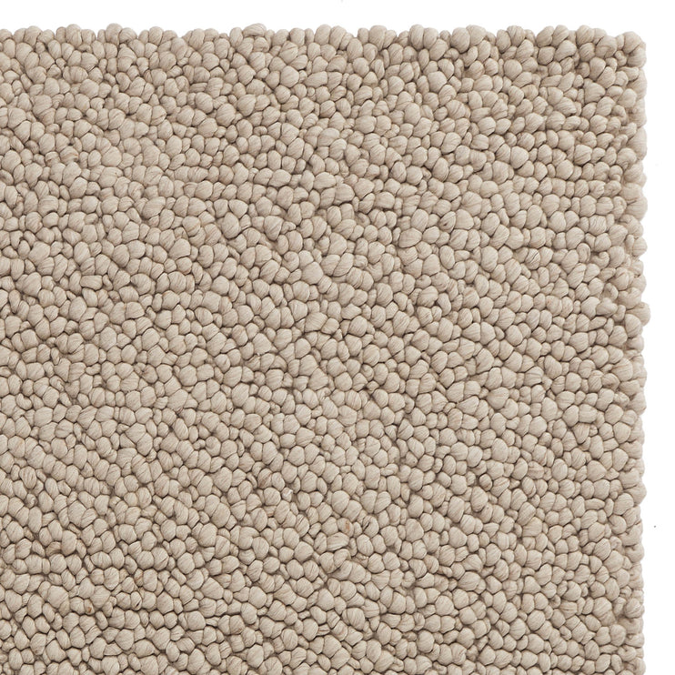 Rug Panchu Natural melange, 45% Wool & 45% Viscose & 10% Cotton