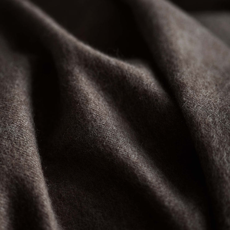 Arica blanket, brown melange, 100% baby alpaca wool | URBANARA alpaca blankets