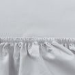 Perpignan Fitted Sheet light grey, 100% combed cotton | URBANARA fitted sheets