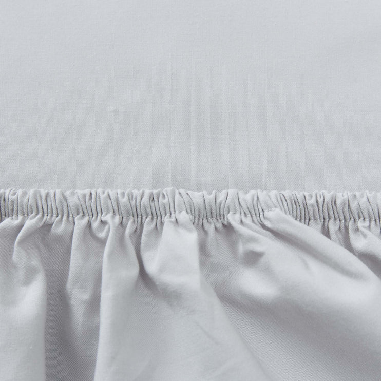 Perpignan Fitted Sheet light grey, 100% combed cotton | URBANARA fitted sheets