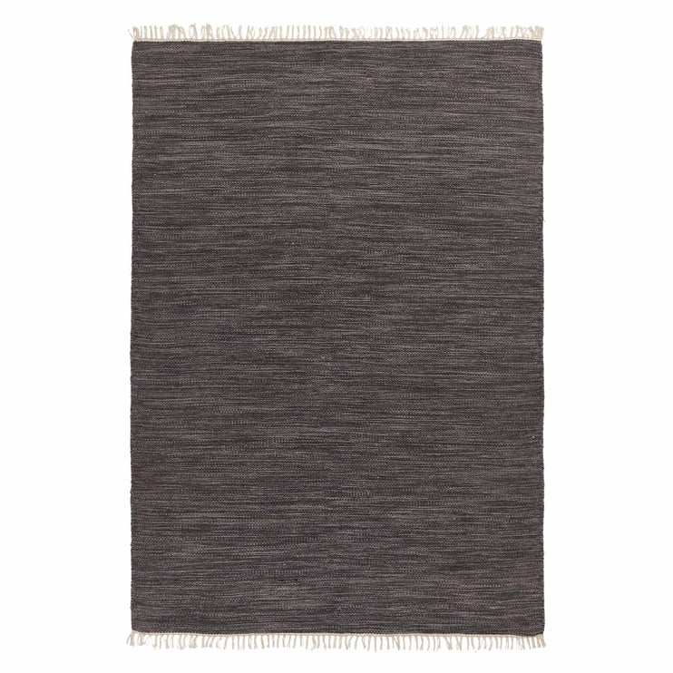 Pugal rug, grey melange, 100% wool | URBANARA wool rugs