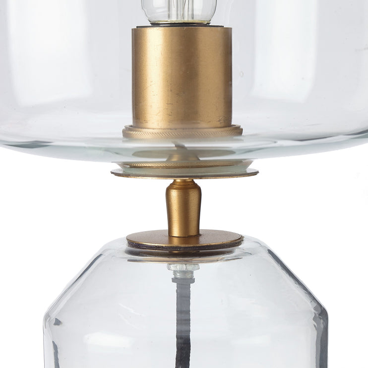 Tischleuchte Raja in Transparent aus 100% Glas & 100% Metall | Entdecken Sie unsere schönsten Wohnaccessoires