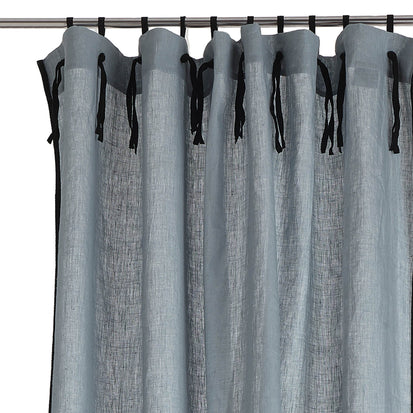 Vorhang-Set Rajula in Helles Grüngrau & Schwarz | Schöne Ideen für Ihr Zuhause | URBANARA