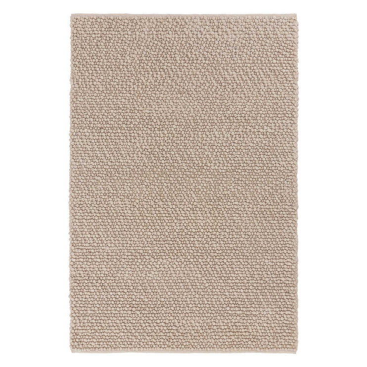 Ravi Mix Rug cream melange, 70% wool & 10% viscose & 20% cotton | URBANARA wool rugs