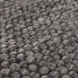 Ravi rug, charcoal melange, 70% new wool & 30% viscose | URBANARA wool rugs