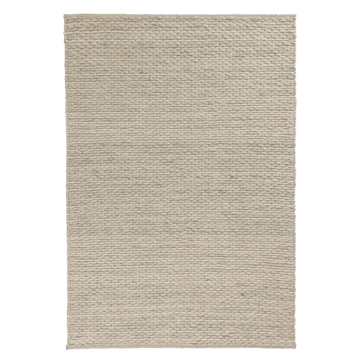Romo Rug cream & natural, 50% wool & 50% cotton | URBANARA wool rugs