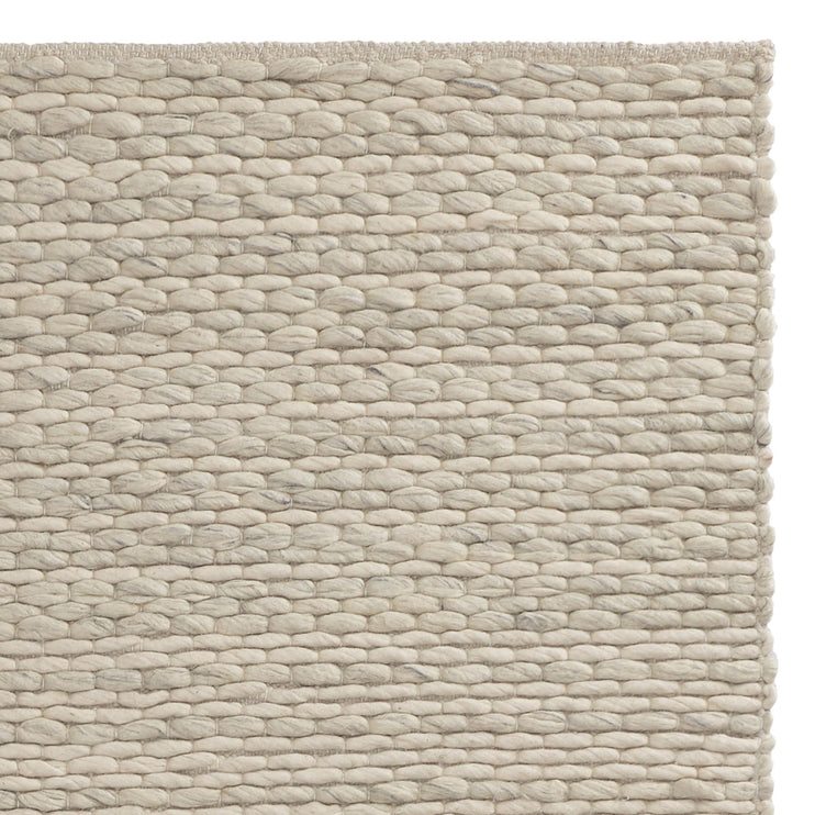 Romo Rug cream & natural, 50% wool & 50% cotton