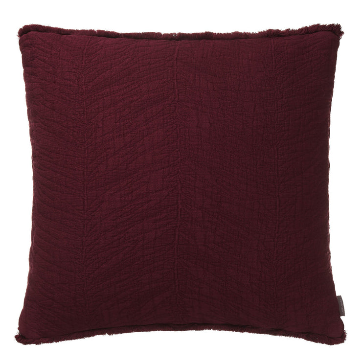 Ruivo cushion cover, bordeaux red, 100% cotton