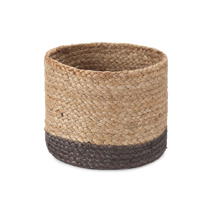 Korb Dasai Natur & Anthrazit, 100% Jute