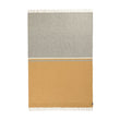 Salakas wool blanket mustard & cream, 100% new wool | URBANARA wool blankets