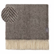 Salantai blanket, grey & cream, 100% new wool