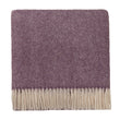 Salantai blanket, plum & cream, 100% new wool |High quality homewares