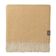 Salantai Wool Blanket mustard & cream, 100% new wool | URBANARA wool blankets
