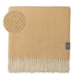 Salantai Wool Blanket mustard & cream, 100% new wool