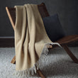 Salantai Wool Blanket in mustard & cream | Home & Living inspiration | URBANARA