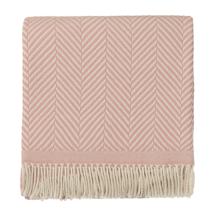 Salla Wool Blanket rouge & cream, 100% new wool