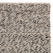 Salo Rug charcoal melange & natural white & natural, 55% wool & 40% polyester & 5% jute